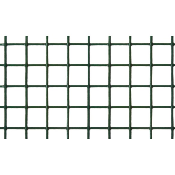 MALLA CENTRAL DE ENREJADOS ROLLO ELECTROSOLDADA GALVANIZADA PLASTIFICADO 19X19 MM 1X5 M