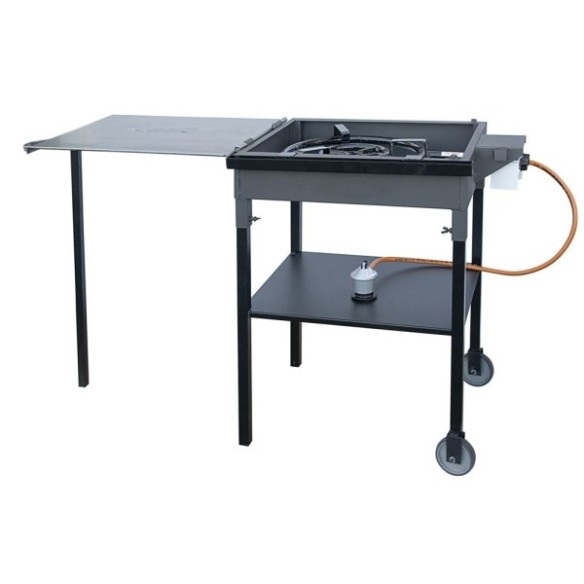 BARBACOA PAELLERO PLANCHA CON RUEDAS