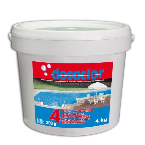 CLORO 4 EFECTOS TAB. 200 GRS. 4KG DOSACLOR