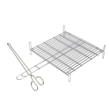 PARRILLA DOBLE INOX. 18/8 30X35