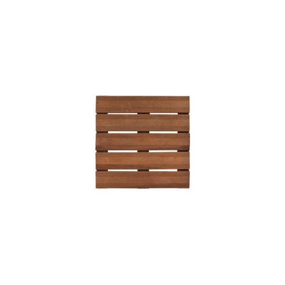 LOSETA FOREST STYLE BOLENIA RANURADA MARRON MADERA PINO 50X50 CM ESP 35 MM