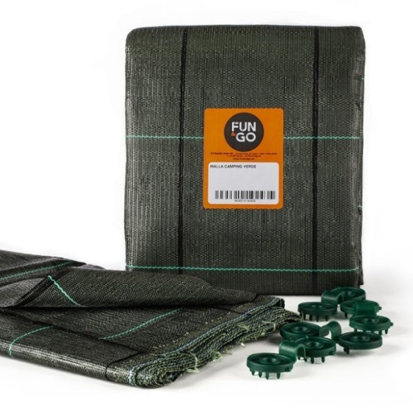 MALLA SUELO CAMPING VERDE 3X6M (B)