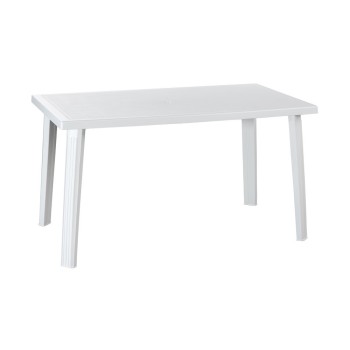 MESA IDEA EUROPE DOMINGO RESINA INYECTADA RECTANGULAR 73X130X75 CM BLANCA