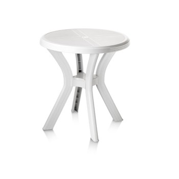 MESA IDEA EUROPE GIOTTO RESINA INYECTADA REDONDA 60 CM Ø BLANCA