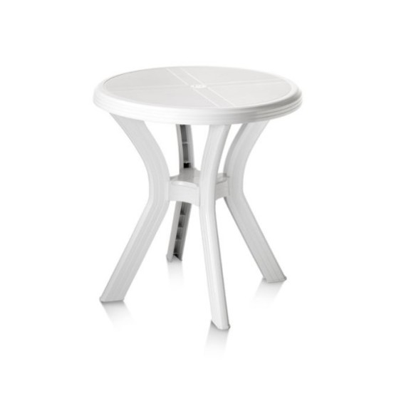 MESA IDEA EUROPE GIOTTO RESINA INYECTADA REDONDA 60 CM Ø BLANCA