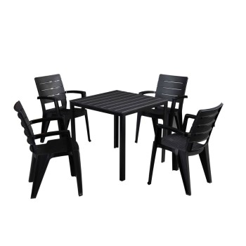 MESA IDEA EUROPE CALIFORNIA RESINA INYECTADA 80X80X75 CM