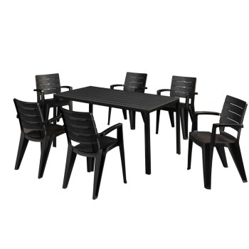 MESA IDEA EUROPE CALIFORNIA RESINA INYECTADA 115X80X75 CM