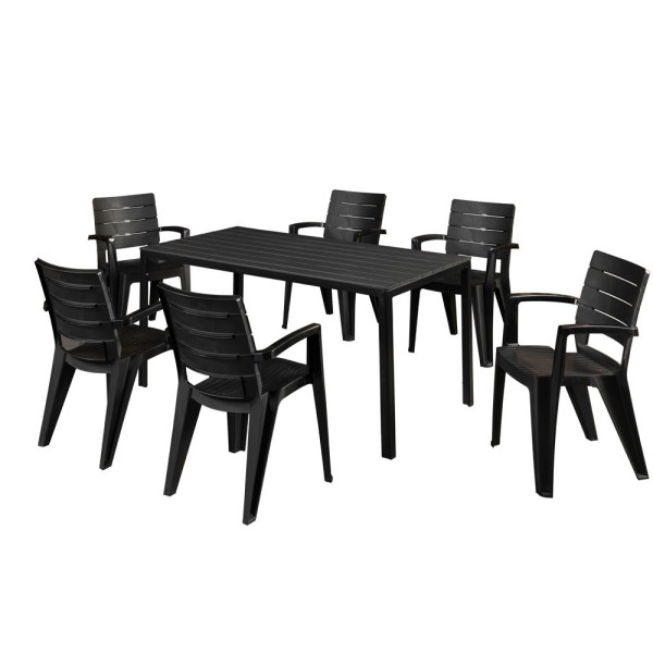 MESA IDEA EUROPE CALIFORNIA RESINA INYECTADA 115X80X75 CM