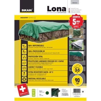 LONA UNIVERSAL 100% IMPERMEABLE EXTRA RESISTENTE 90GR 3X5M ALTUNA