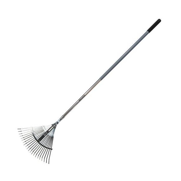 Escoba ajustable púa plana para limpieza de césped con mango aluminio / 3042CMA