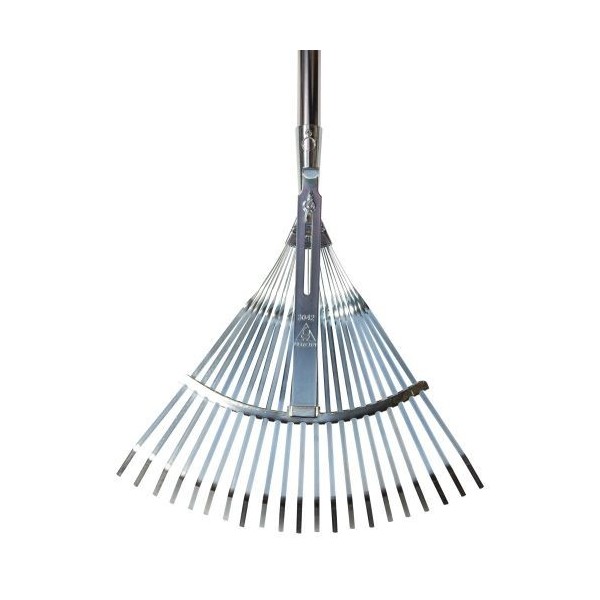 Escoba ajustable púa plana para limpieza de césped con mango aluminio / 3042CMA