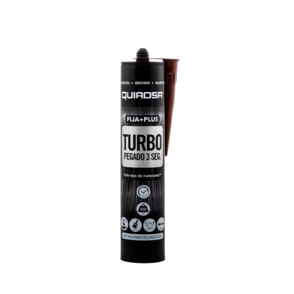 ADHESIVO FIJA+PLUS TURBO MARRON 290ML QUIADSA