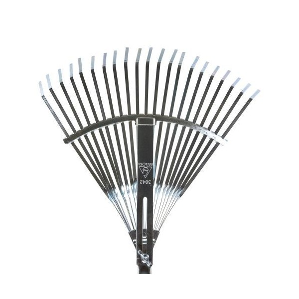 Escoba ajustable púa plana para limpieza de césped con mango aluminio / 3042CMA