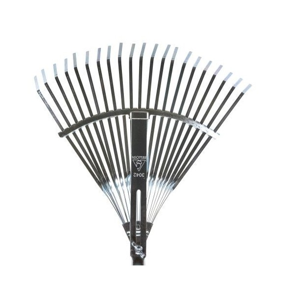 Escoba ajustable púa plana para limpieza de césped con mango aluminio / 3042CMA