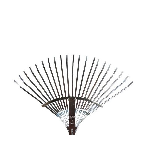 Escoba ajustable púa plana para limpieza de césped con mango aluminio / 3042CMA