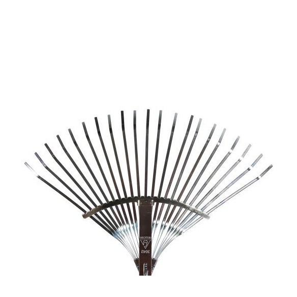 Escoba ajustable púa plana para limpieza de césped con mango aluminio / 3042CMA