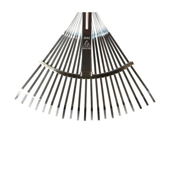 Escoba ajustable púa plana para limpieza de césped con mango aluminio / 3042CMA