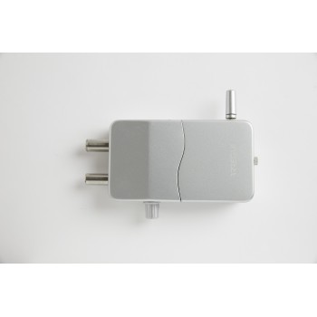 CERRADURA INVISIBLE PLATA CON ALARMA