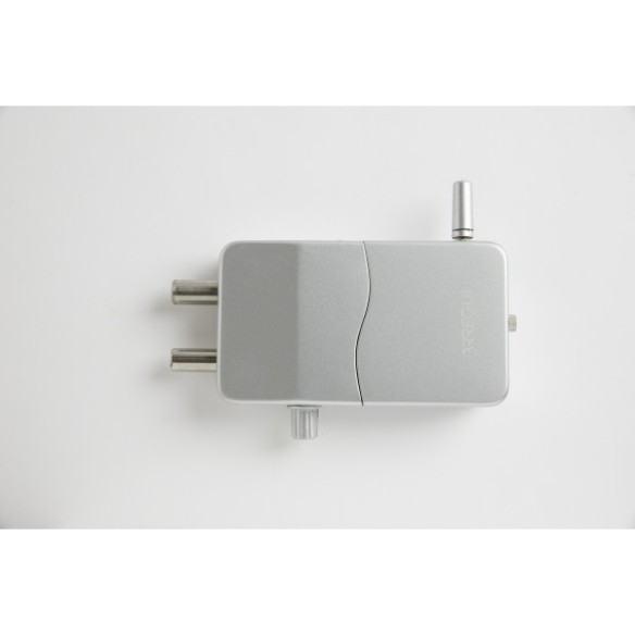 CERRADURA INVISIBLE PLATA CON ALARMA