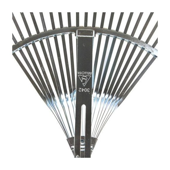 Escoba ajustable púa plana para limpieza de césped con mango aluminio / 3042CMA