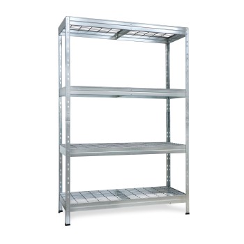 ESTANTERIA METALICA WIRE 180X120X45 GALVANIZADO