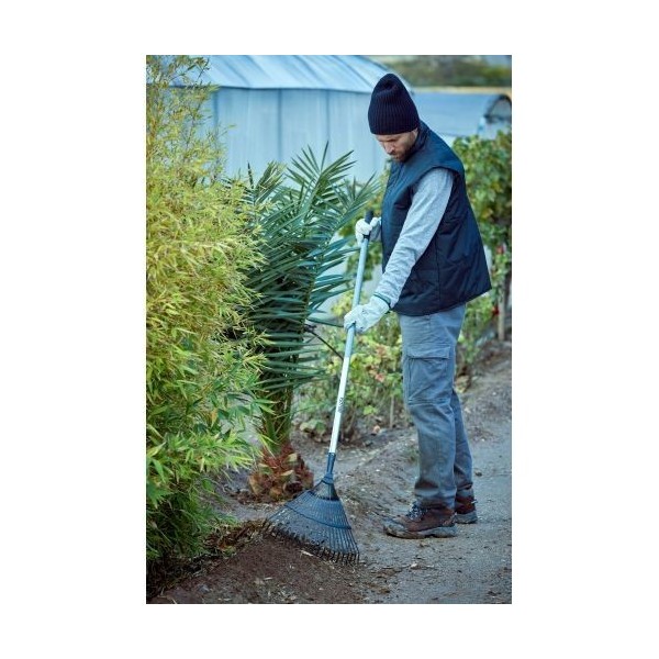 Escoba púas planas para limpieza de césped con mango aluminio  / 3041CMA