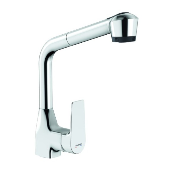 MONOMANDO FREGADERA DUCHA EXTRAIBLE KORAL CROMO