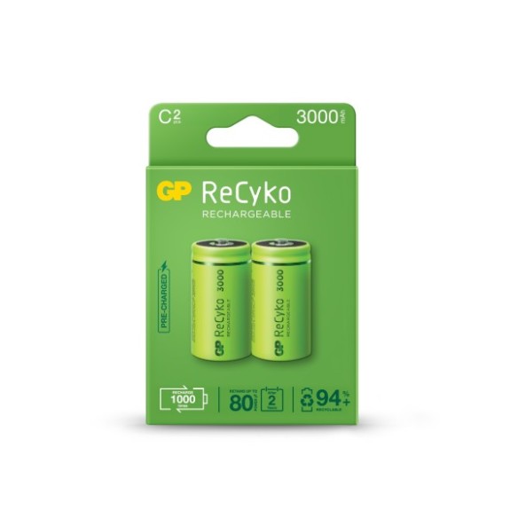 PILA RECARGABLE PRECARGADA RECYKO LR-14 C 1