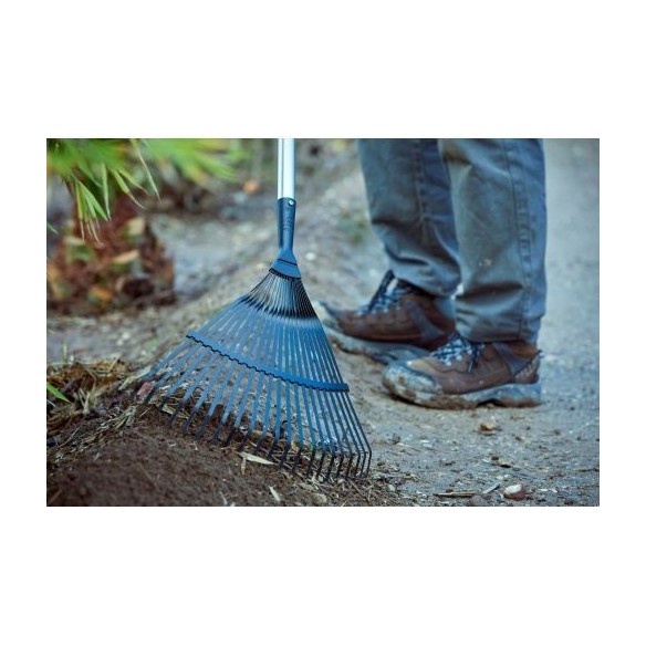 Escoba púas planas para limpieza de césped con mango aluminio  / 3041CMA