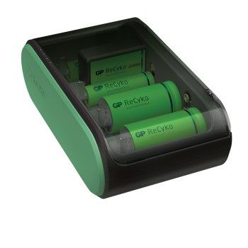 CARGADOR DE PILAS RECYKO UNIVERSAL CARGA POR USB COMPATIBLE CON AA/AAA/C/D/9V