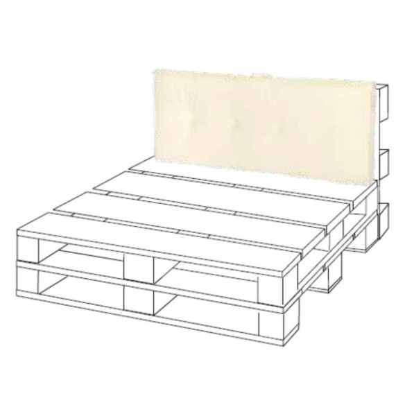 COJIN LIVING PALETT 120X47X7 CRUDO