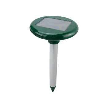 AHUYENTADOR TOPOS ULTRASONIDOS SOLAR. LED Y VIBRACION. AREA 500 M2