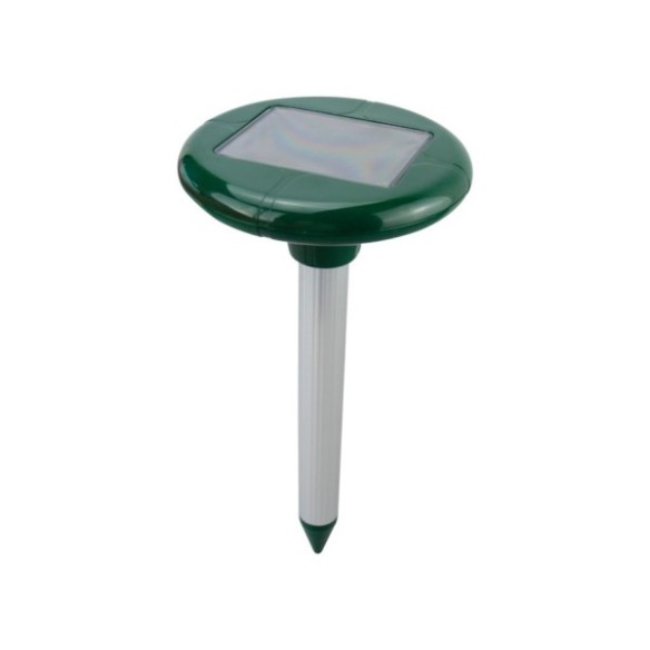 AHUYENTADOR TOPOS ULTRASONIDOS SOLAR. LED Y VIBRACION. AREA 500 M2