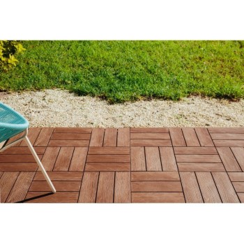 BALDOSA LOP KIT 9 UDS. CLICKFLOOR 30X30CM MARRON