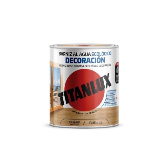 BARNIZ ECOLOGICO TITANLUX INCOLORO BRILLANTE 750ML