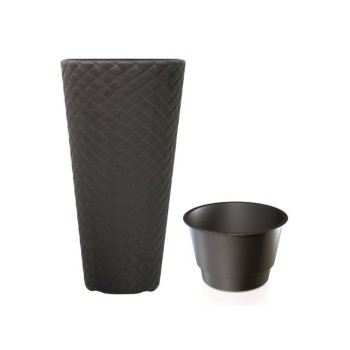 MACETA EXT-INT MATUBA SLIM 30 CM 8 L ANTRACITA