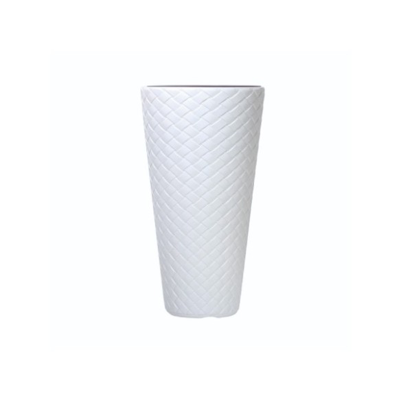MACETA EXT-INT MATUBA SLIM 30 CM 8 L BLANCA