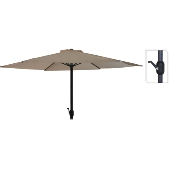 PARASOL ALUMINIO 3M  TAUPE