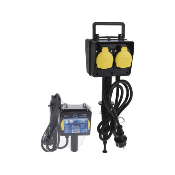 EXTENSIBLE EXTERIOR KT8000270 PINCHO CON 2 ENCHUFES 1