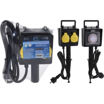 EXTENSIBLE EXTERIOR KT8000280 PINCHO CON 2 ENCHUFES 1