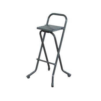 TABURETE ALTO CUADRADO ABATIBLE ANTRACITA