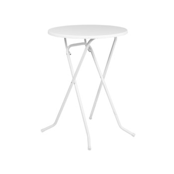 MESA ALTA ABATIBLE 80 Ø X 110 BLANCA