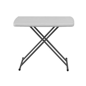 MESA PLEGABLE EASY 75 EXTRUCTURA ACERO Y TABLERO POLIPROPILENO GRIS CLARO