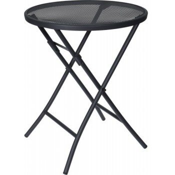 MESA PLEGABLE METAL REDONDA 60CM