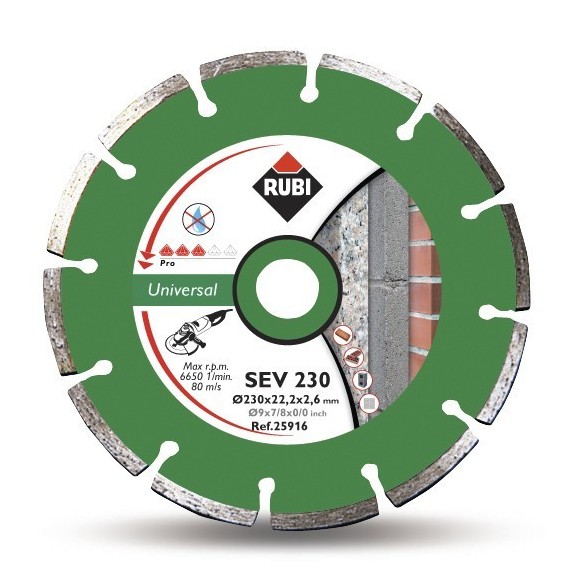 DISCO DIAMANTE GENERAL OBRA SEV 230 PRO