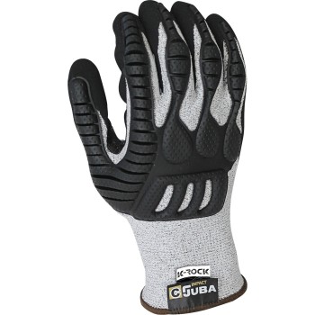GUANTE JUBA H4560IM ANTI IMPACTOS NITRILO EN PALMA T-9