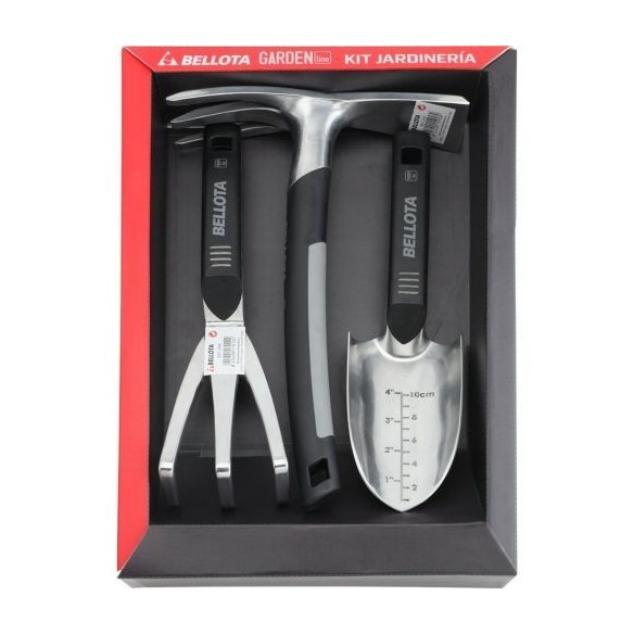 Kit de herramientas mango corto de aluminio para zonas de rocalla y macetas / 3076