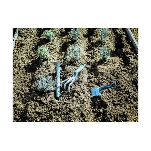 Kit de herramientas mango corto de aluminio para zonas de rocalla y macetas / 3076