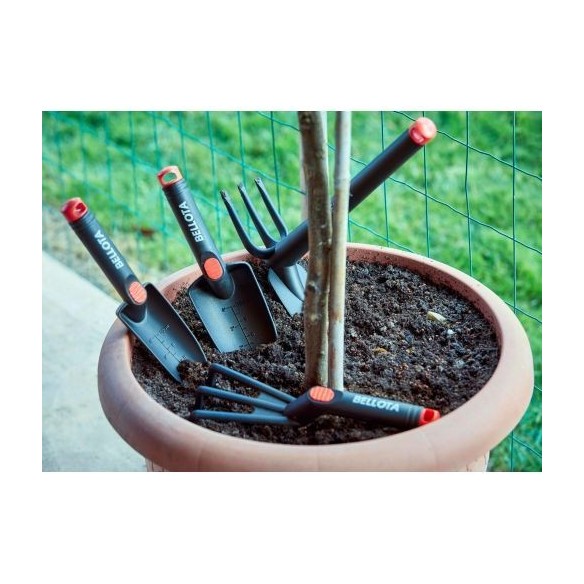 Kit de herramientas mango corto de aluminio para zonas de rocalla y macetas / 3076