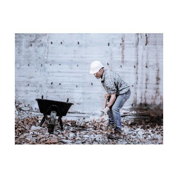 Pala punta con mango muleta para cavar y recoger escombros / 5501M